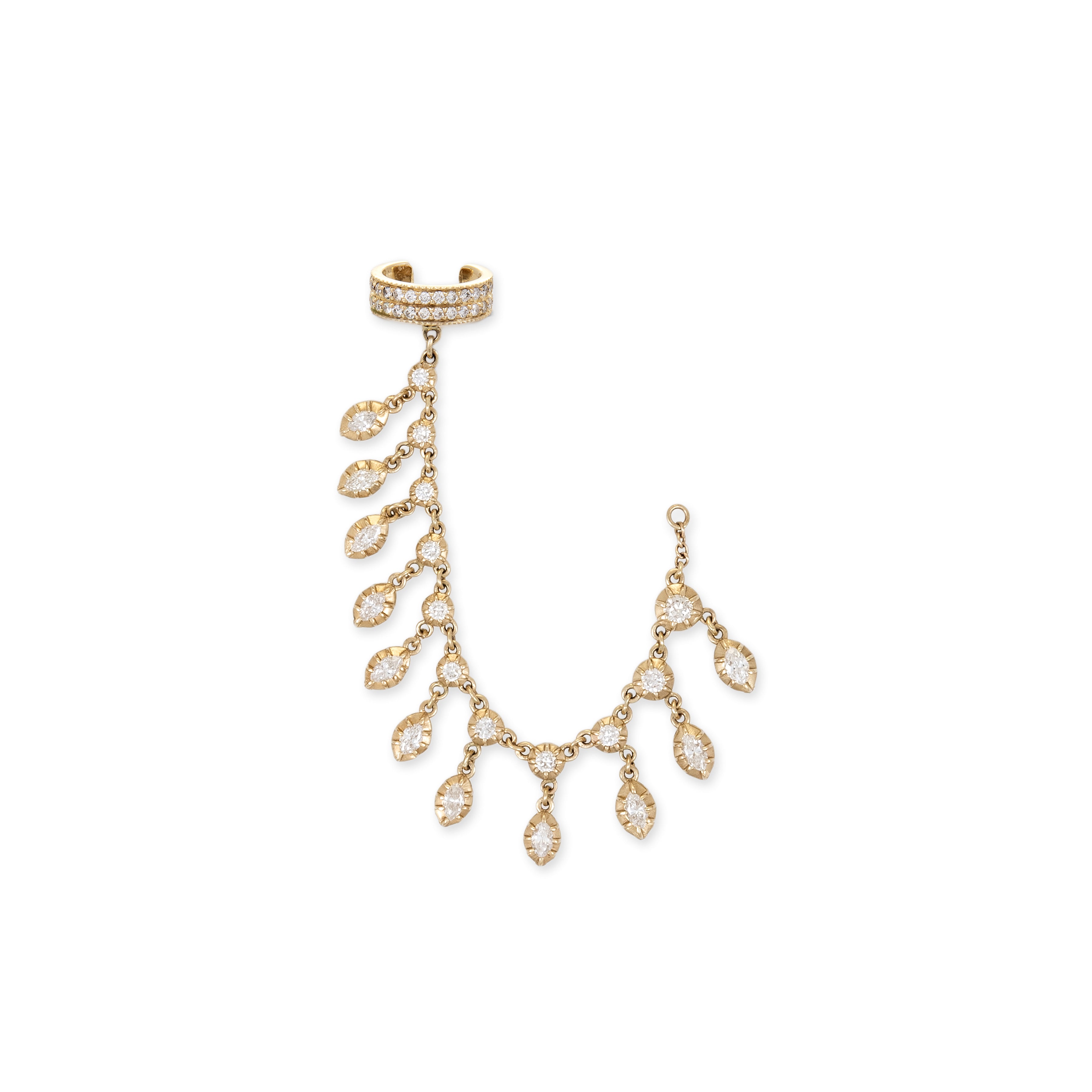 Shaker Diamond Ear Cuff